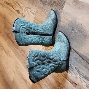 Girls glitter cowgirl boots